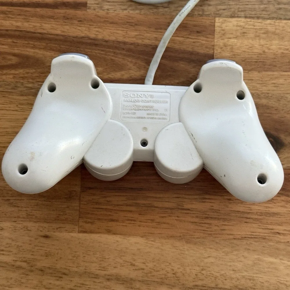 Sony PS1 PlayStation 1 DualShock Controller Glacier White Rare OFFICIAL OEM